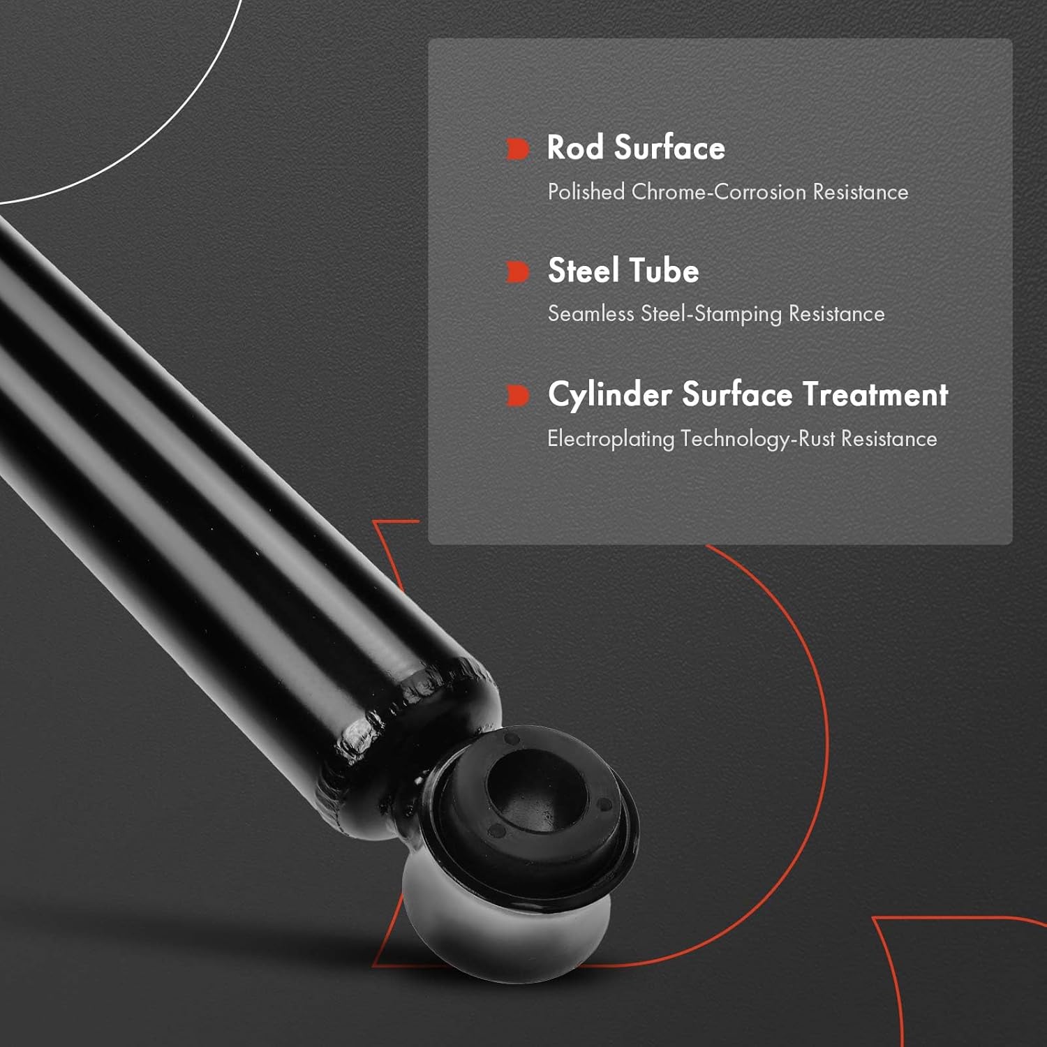 A-Premium Rear Pair (2) Shock Absorber Strut Assembly Compatible with Toyota T100 1993 1994 1995 1996 1997 1998, 4WD, Driver and Passenger Side