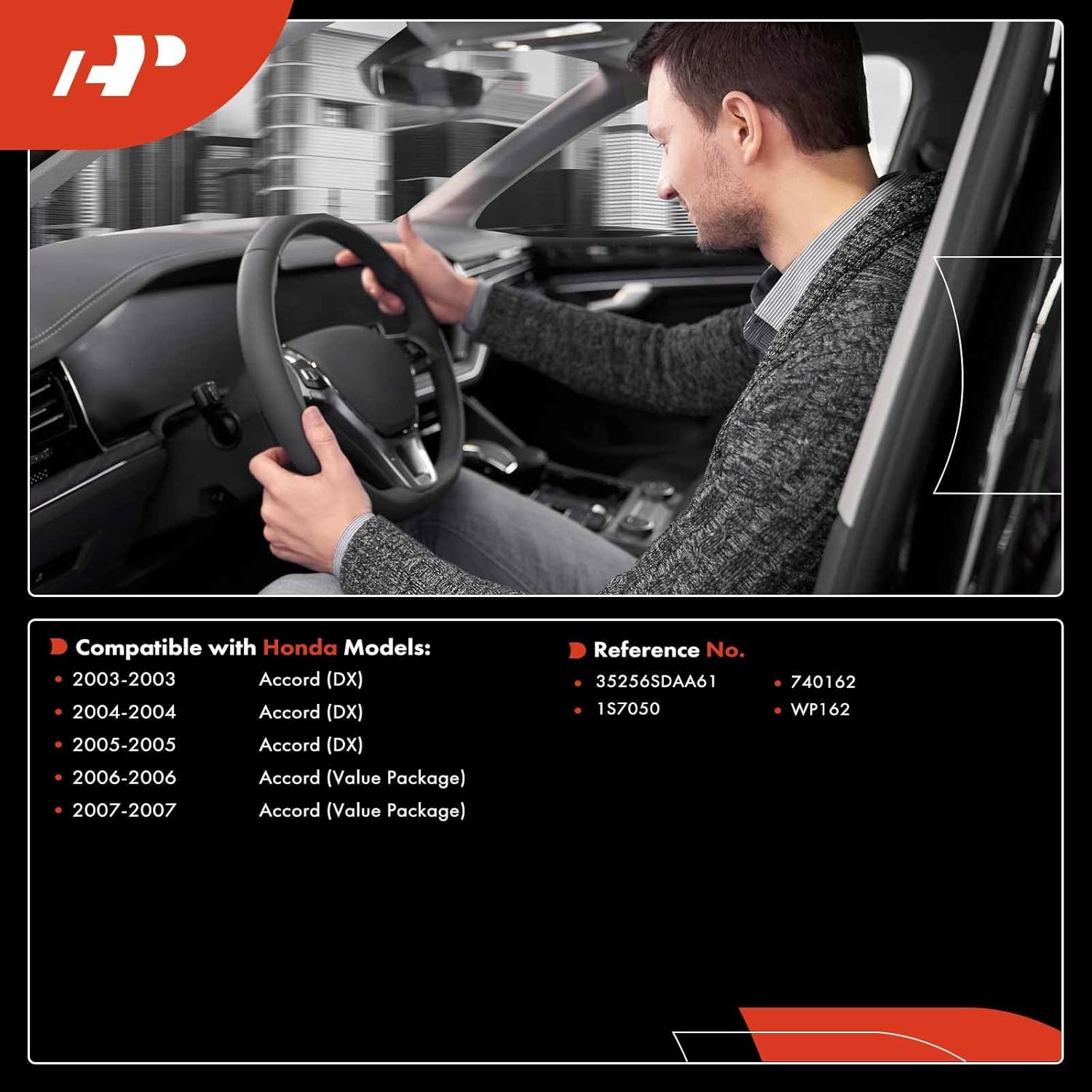 A-Premium Windshield Wiper and Washer Switch Assembly Compatible with Honda Accord 2003 2004 2005 2006 2007