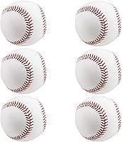 Rarapop Blank 9 Inch Baseball Balls - Synthetic Leather Practice Balls for Training, Autographs, Pitching & Hitting