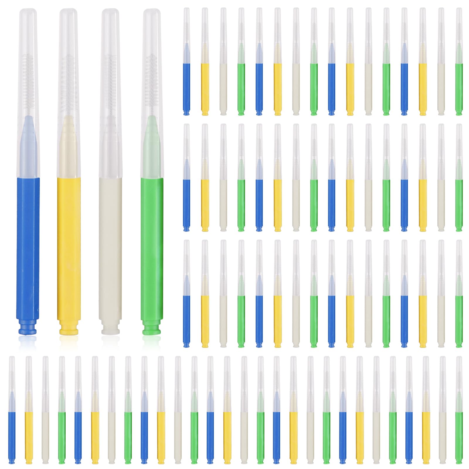 Interdental Brush 80 Count Braces Brush Between Teeth Toothpicks Dental Tooth Flossing Dental Flosser Tooth Cleaning Tools Oral