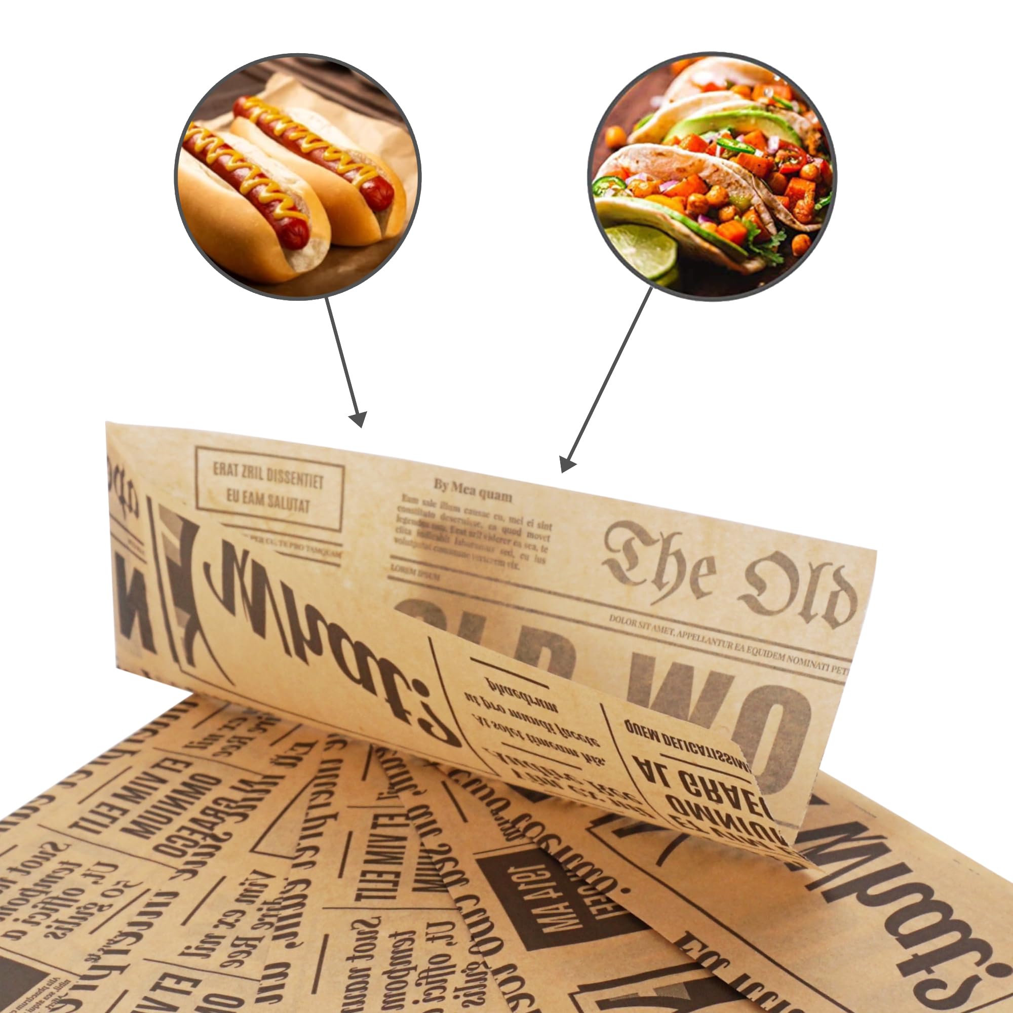 SKIR'CO Sacchetti di Carta Per Imballaggio Alimentare 7 x 21 cm Antigrasso 1000 pz