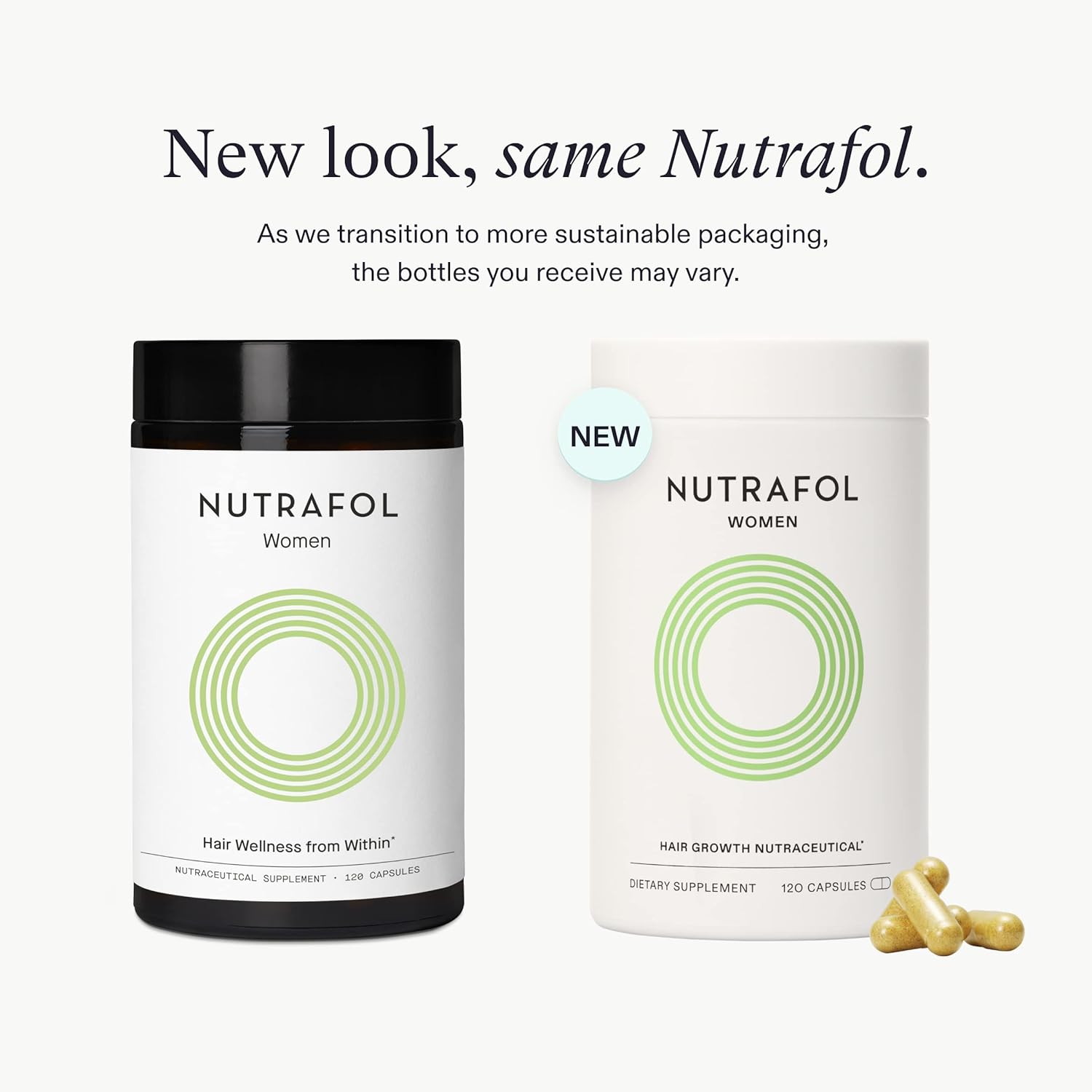 Nutrafol Women Hair Growth Supplement for Thicker, Stronger Hair (4 Capsules Per Day - 1 Month Supply) : Beauty & Personal Care
