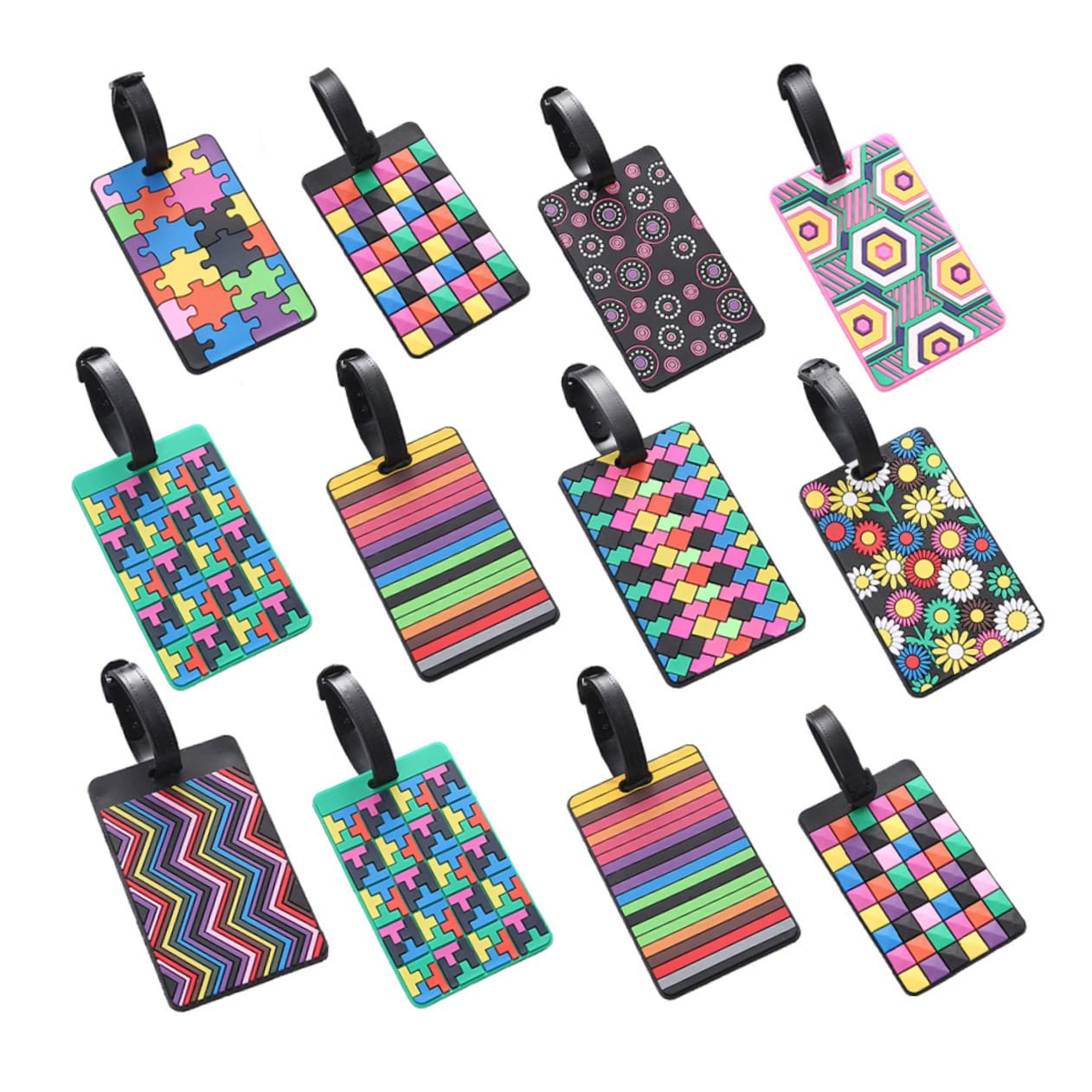 Holibanna 12pezzi Tag Per Valigie Gomma Etichette Identificative Per Design e Protettivo Per
