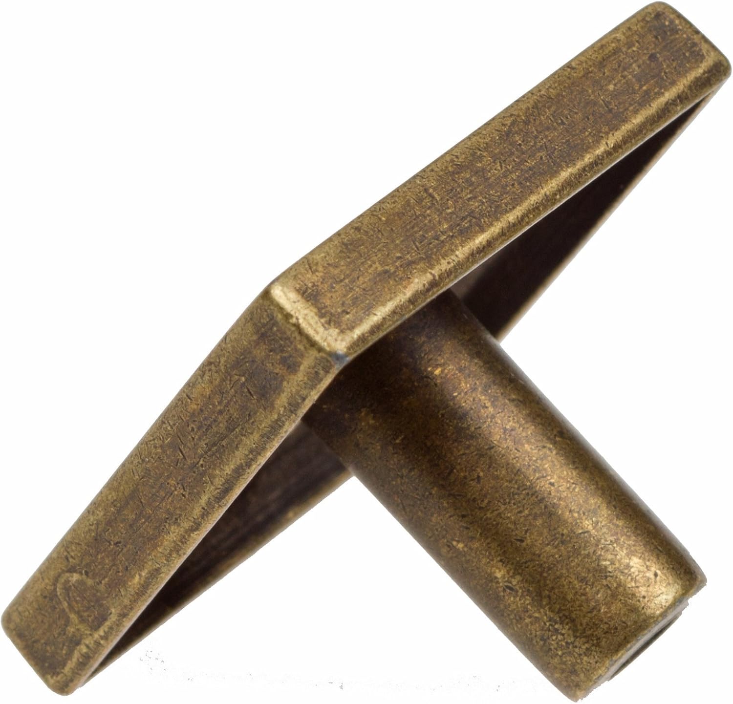 GlideRite Hardware 5207-AB-25 1.25 inch Square Knobs 25 Pack, Antique Brass Finish