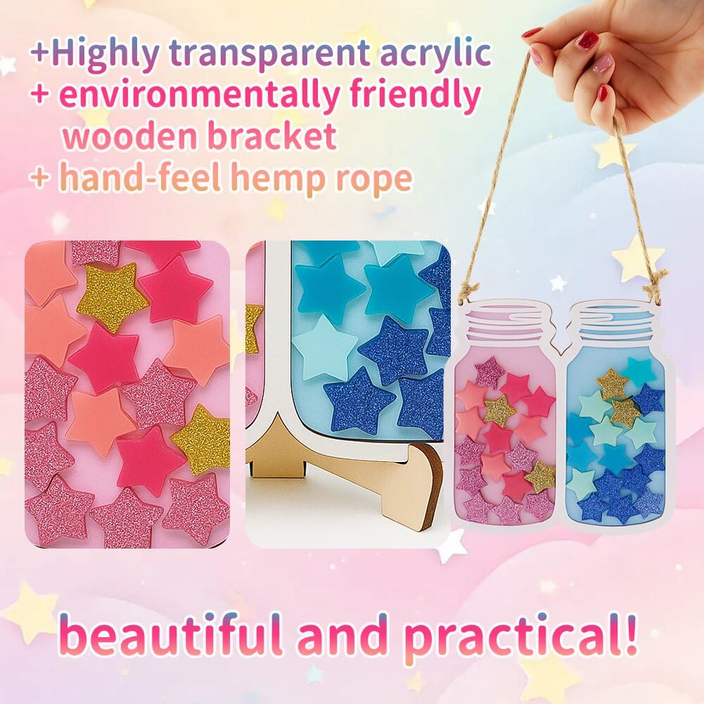 Snapklik.com : 2 Pcs Dual Magnetic Reward Jar, Star Reward Jar For Kids ...