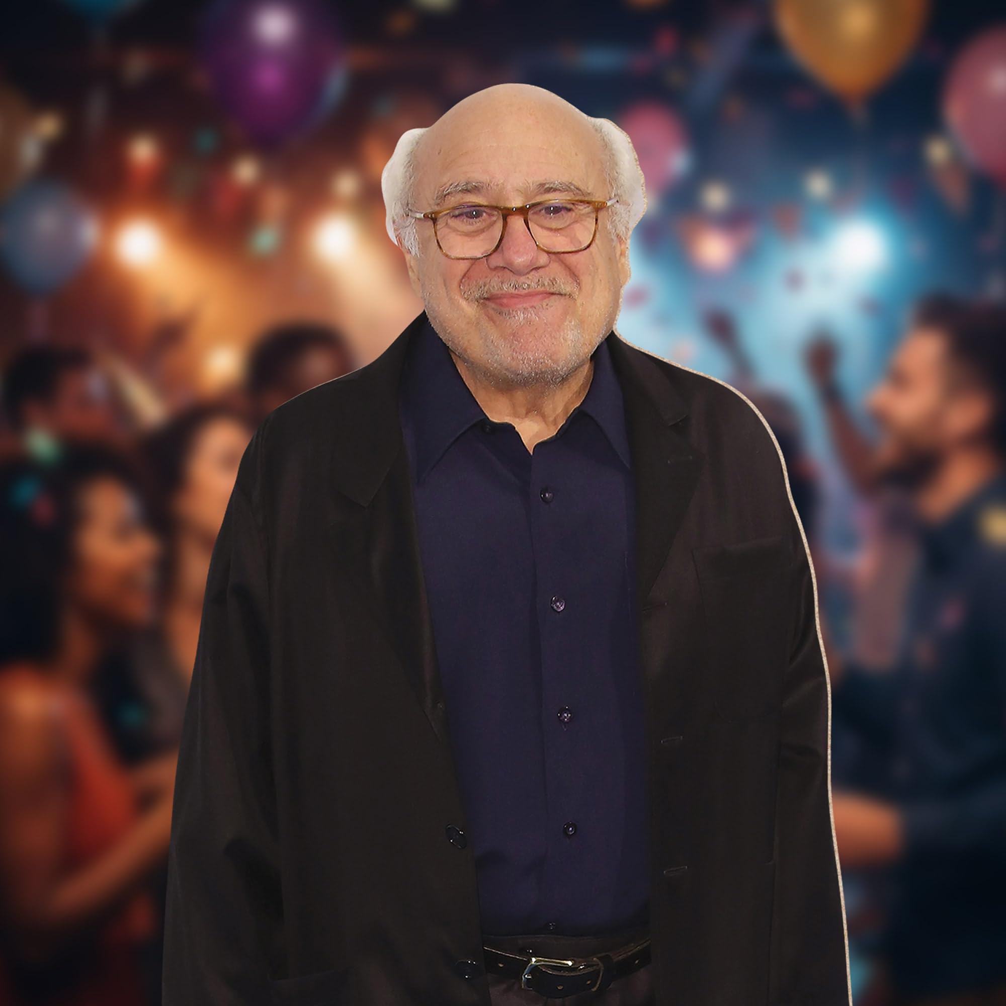 Star Einbauöffnungen "Danny DeVito" Karton Ausschnitt, Mehrfarbig