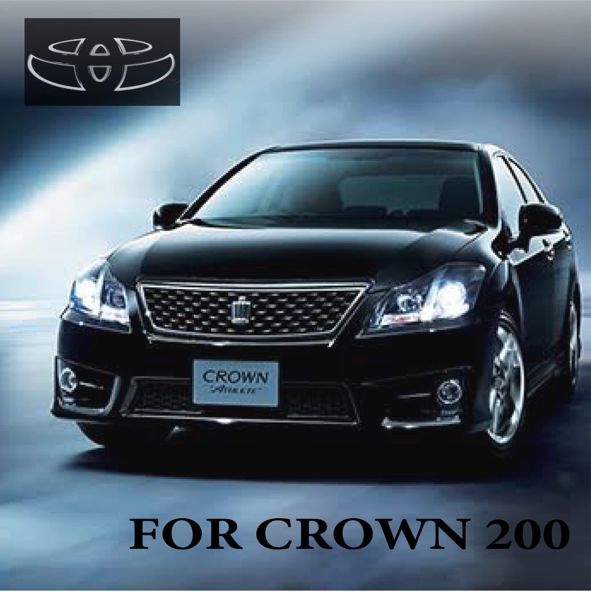 Amazon | トヨタ CROWN/クラウン 200系/210系 専用設計 ブルーレンズ