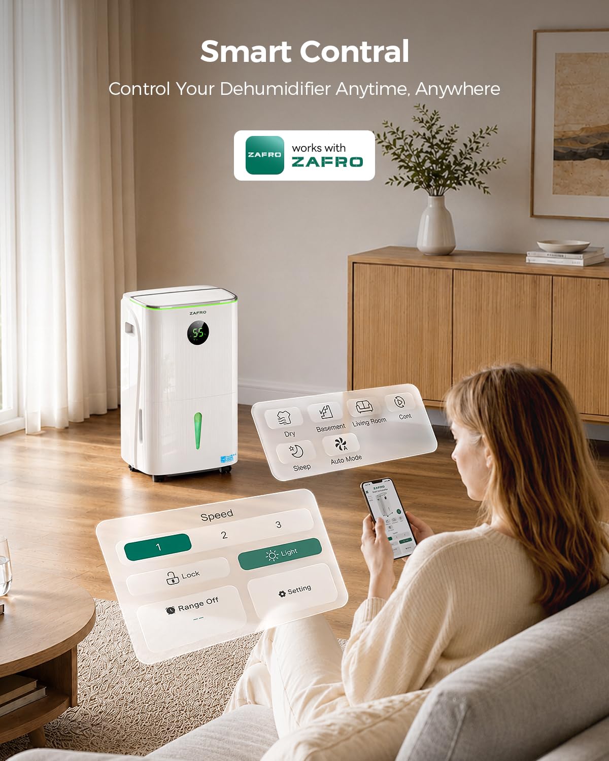 ZAFRO 7500 Sq. Ft Dehumidifier - Max 150 Pints -7 ZAFRO 7500 Sq. Ft Dehumidifier - Max 150 Pints -7