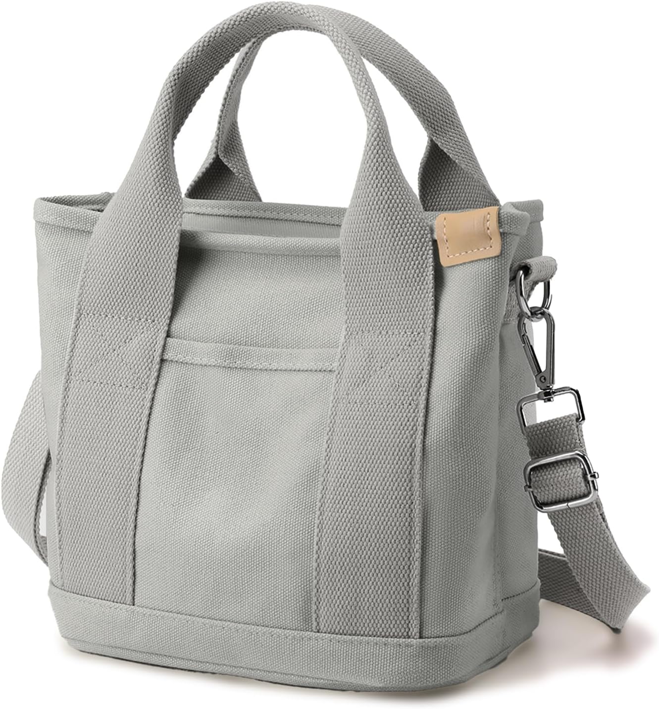 Canvas Tote Bag for Women Tote Bag with Zipper Crossbody Bag Shoulder Handbag Work Travel Tote with Compartments