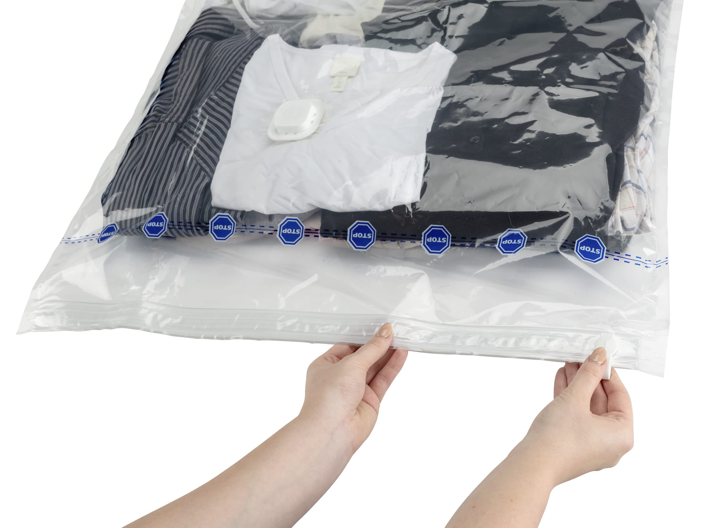 Wenko Almacenaje Al Vacío XXL, Polietileno, Transparente, 50x180x90 cm (Paquete de 4)