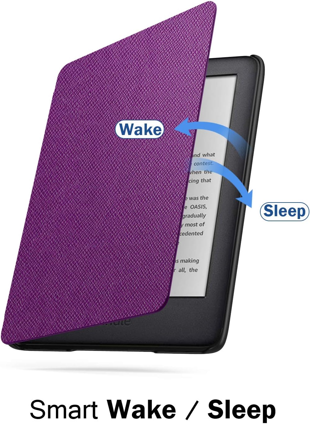 MoKo Case Fits 6" Kindle (10th Generation, 2019 Release), Thinnest Protective Shell Cover with Auto Wake/Sleep, Will Not Fit Kindle Paperwhite 10th Generation 2018 - Purple