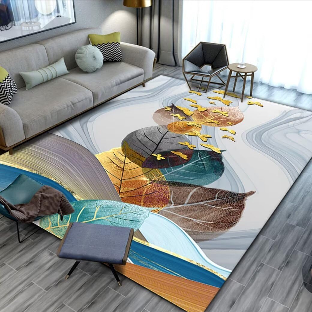 Tapis de salon géométrique pour créer un espace accueillant