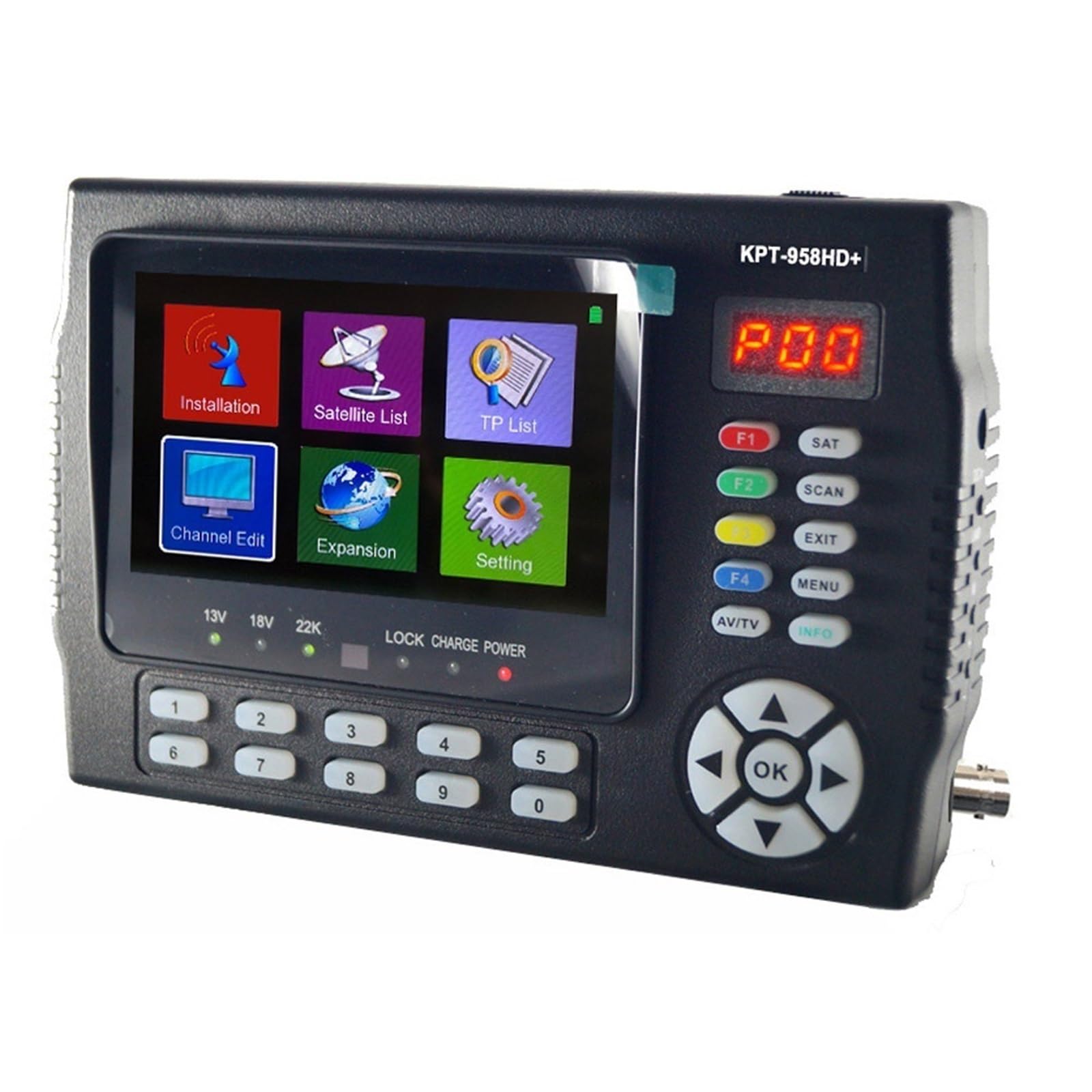 KPT-958HD Plus 4,3-calowy Przenośny Tester Inżynieryjny Sygnału DVB-S/S2