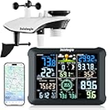 Sainlogic WiFi Smart Weather Station SA9 with 24H/ 7Days Accurate Weather Forecast by Weatherseed® AI, 8.5