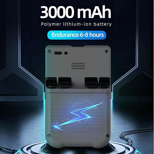 Miniatura 4 de XU10 - Consola de juegos de mano retro, pantalla IPS de 3.5 pulgadas incorporada, tarjeta TF de 64 GB, con batería de 3000 mAh, sistema Linux