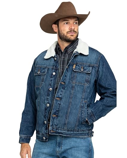 Denim Jacket with Sherpa Lining 