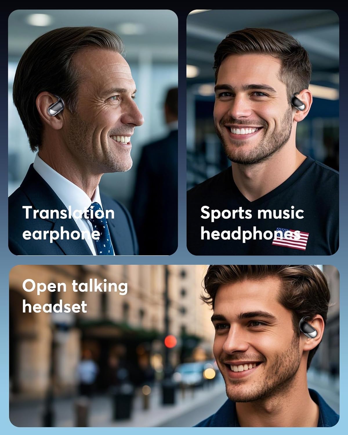 Translation Earbuds Real Time - AI 198 Language Translator Earbuds, Audifonos Traductores Inglés Español, 3-in-1 Translating Device, Translate Ear Buds for Travel Learning with Charging Cradle