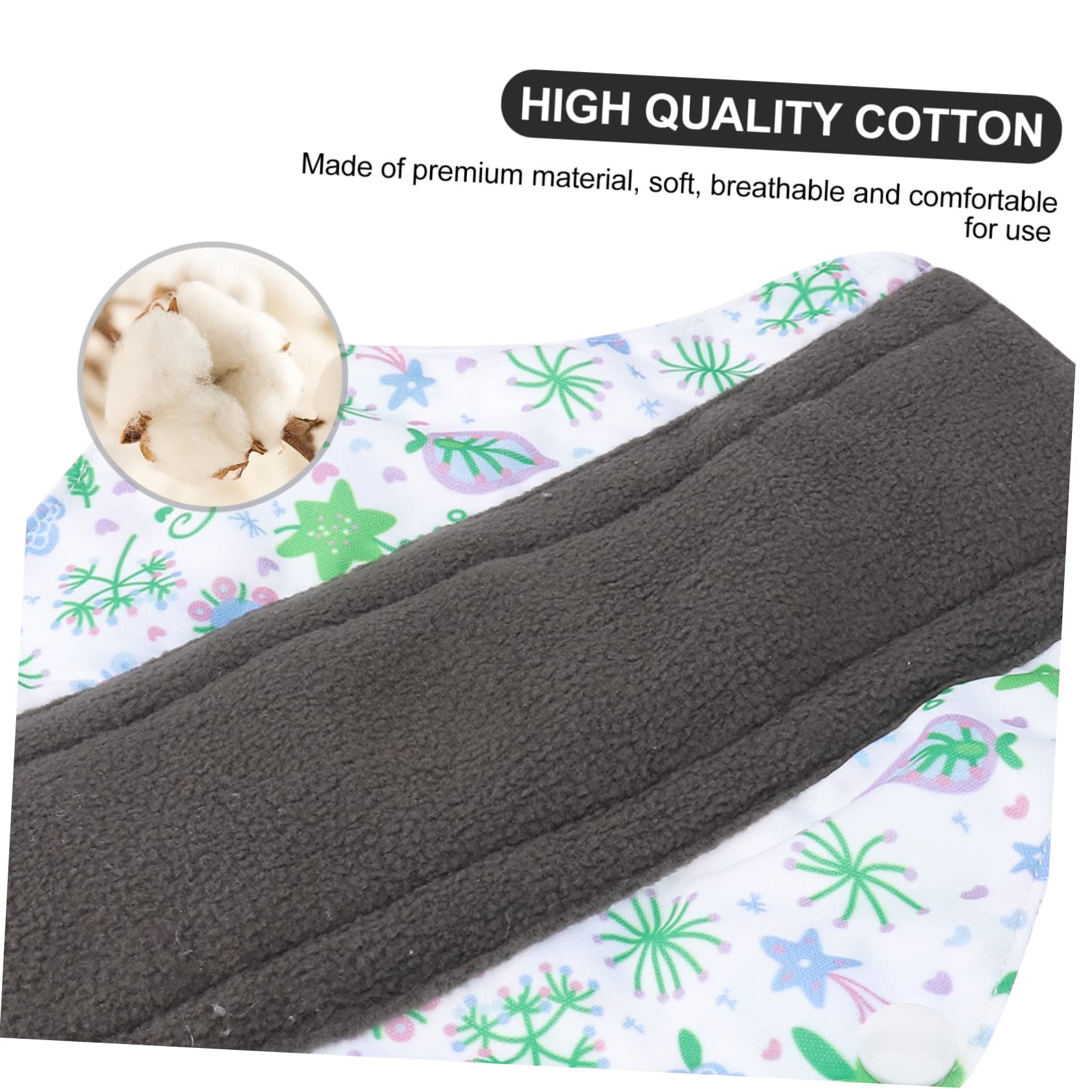 GLEAVI 10piezas Toallas Sanitarias Reutilizables Lavables Para Mujer Compresas Portátiles Capa Absorbente De Mediano Para y Abundante