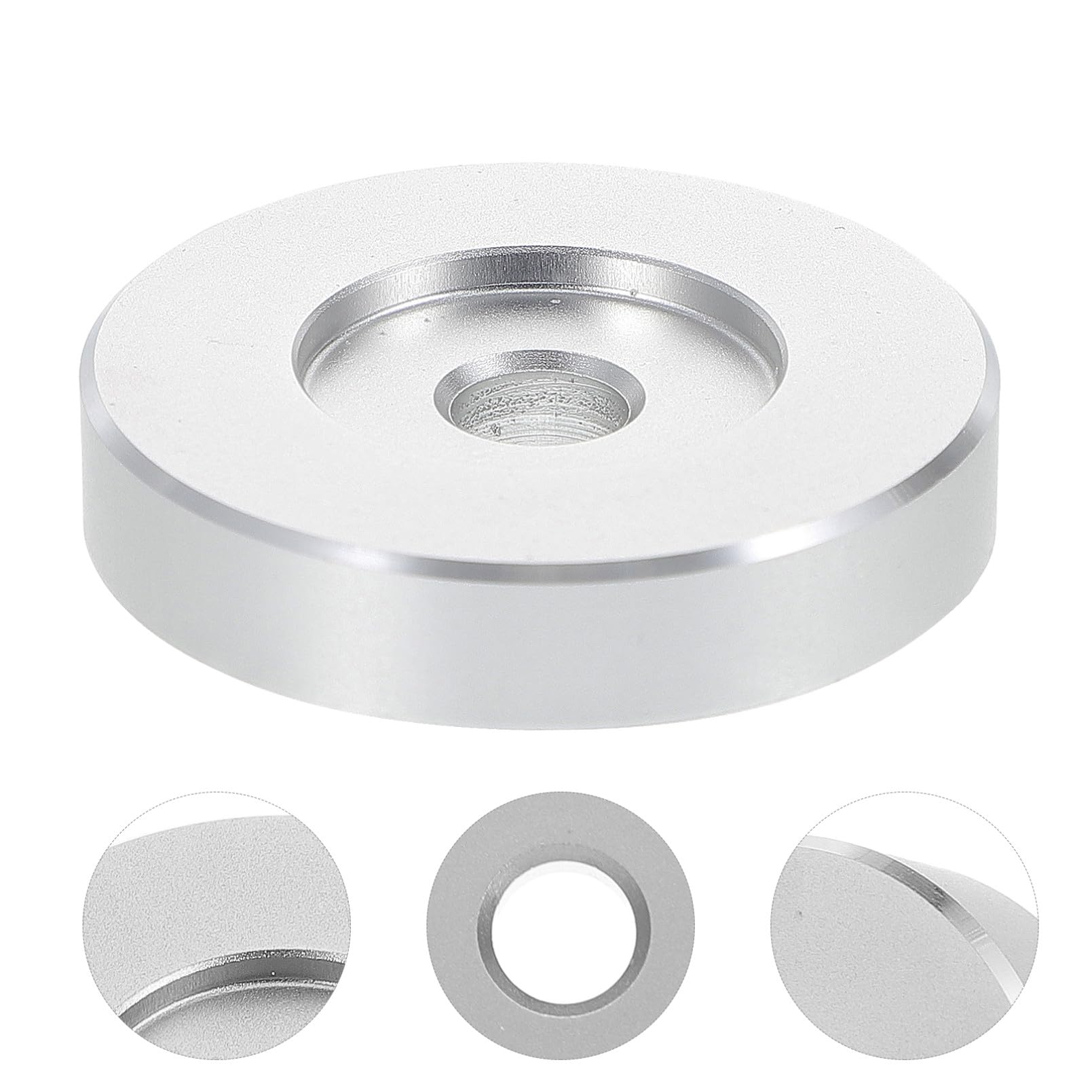 OSALADI Adattatore Per Giradischi in Metallo Da 45 Mm 4 Pezzi Design Stabile Per Giradischi Da 7 Pollici