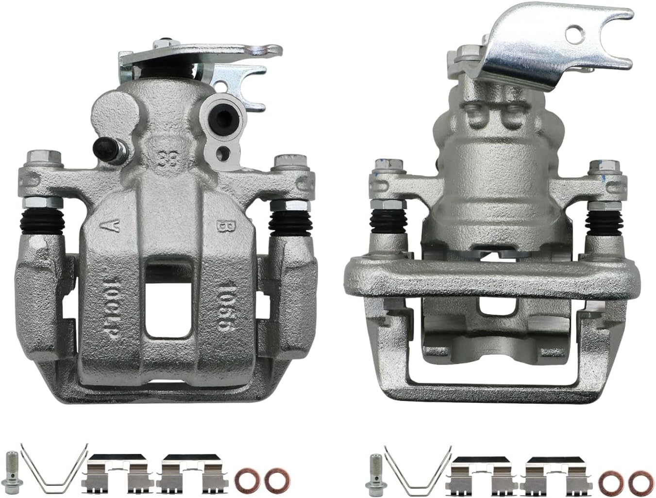 Chefull 19B7096 19B7097 Disc Brake Caliper Assembly with Bracket Compatible with Honda Accord 2013-2017, Rear Driver and Passenger Side, 2PCs Set