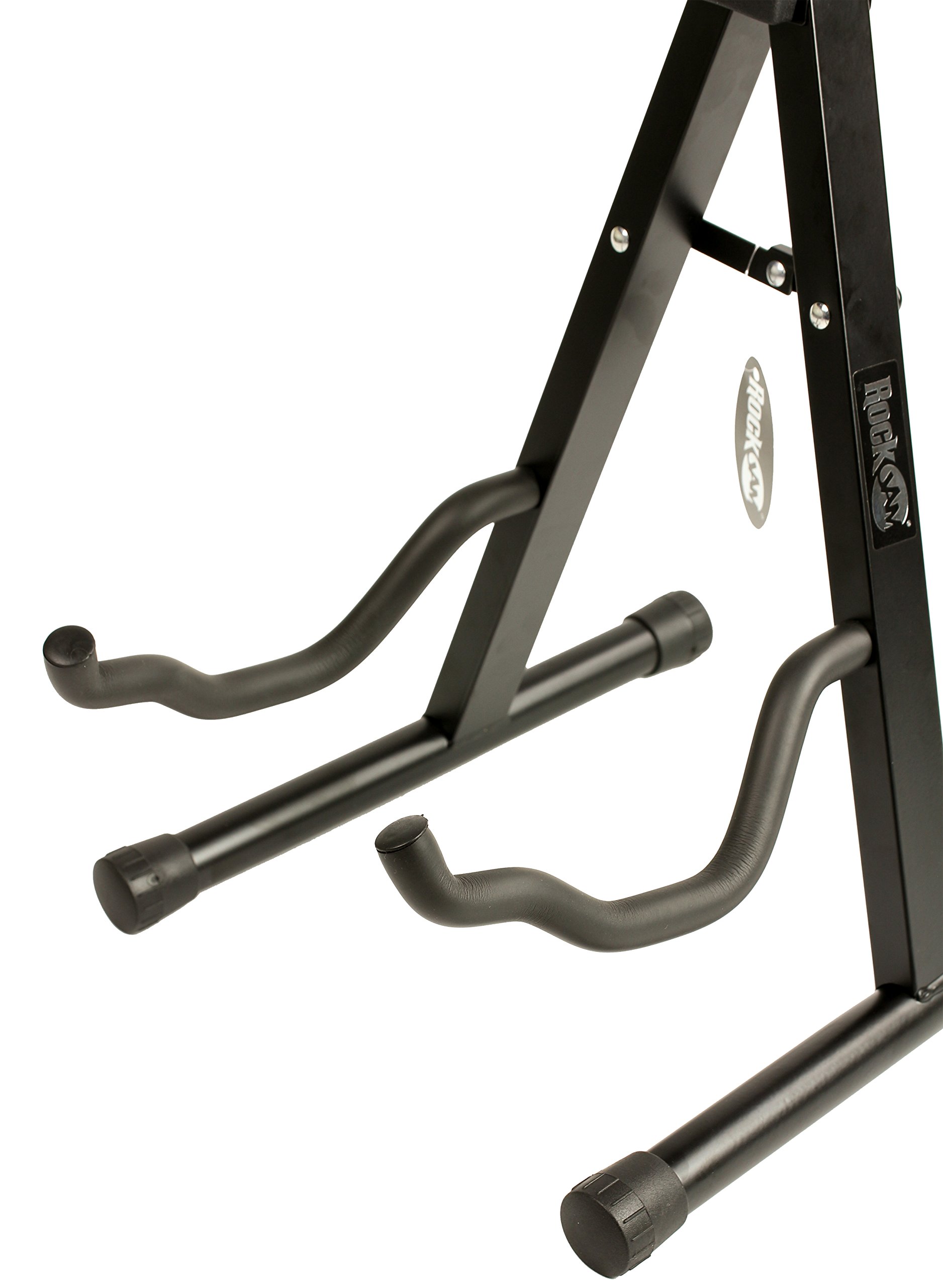 Windsor RockJam Support de Guitare Cadre A, Porte-Guitare Universel Pliant pour Guitare Acoustique, Électrique et Basse, Noir