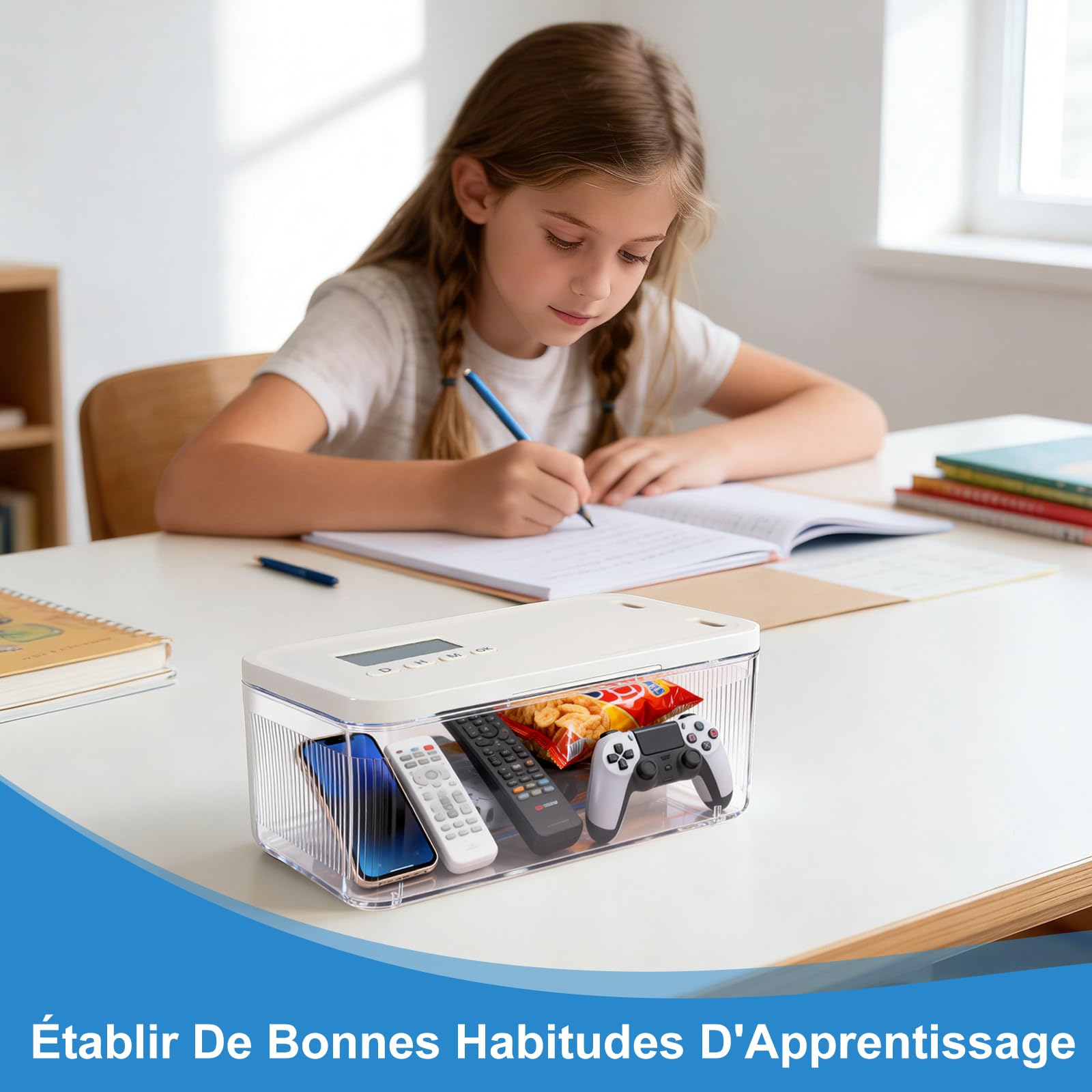 Boîte à serrure à temporisation
