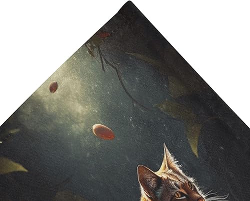 Miniatura 6 de FRODOTGV Tapices de pared de zorro rojo y frutas brillantes para dormitorio, cocina, sala de arte, decoración de pared, 60 x 40 pulgadas