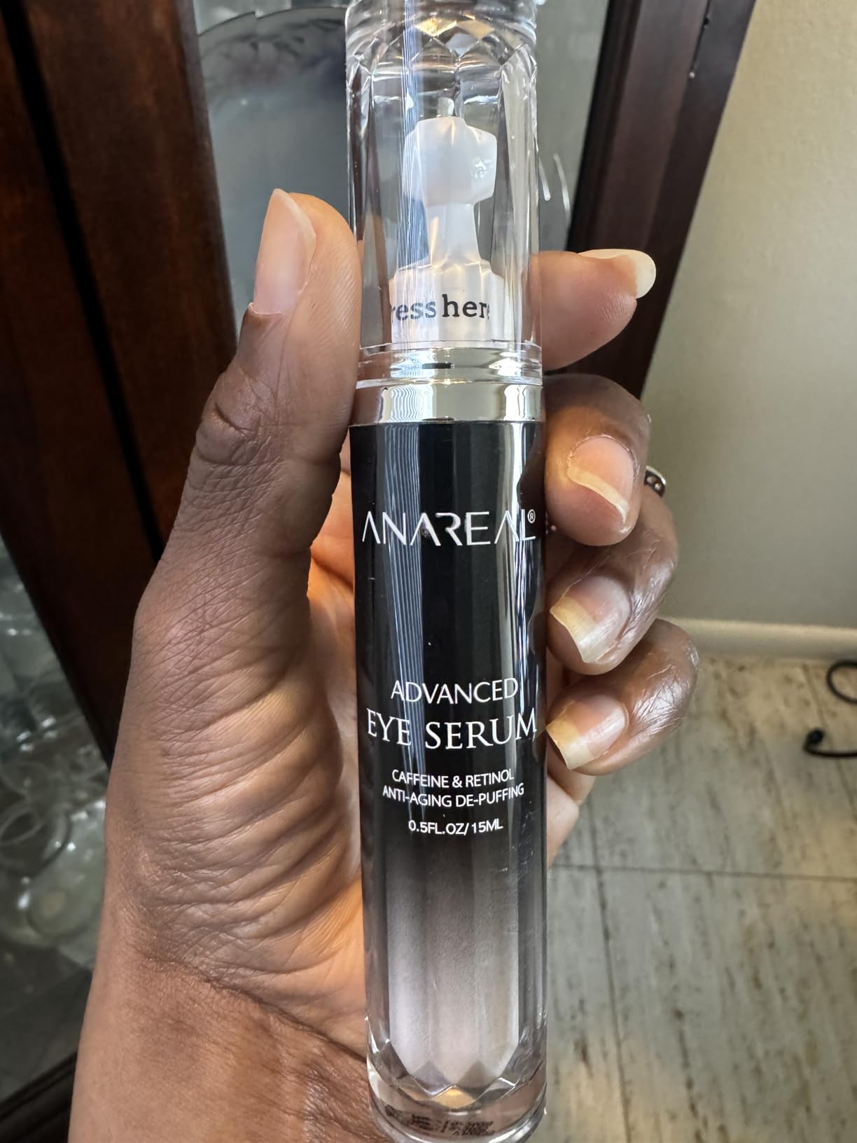 ANAREAL Eye Bags Treatment for Men: Eye Cream for Dark Circles, Caffeine Eye Cream, Eye Roller for Puffy Eyes, Puffy Eyes Treatment | Puffy Eyes Treatment