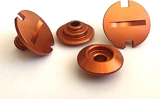Shield Pivot Kit to fit ZAMP RZ Series Helmets 4pc Kit Anodized (Orange)