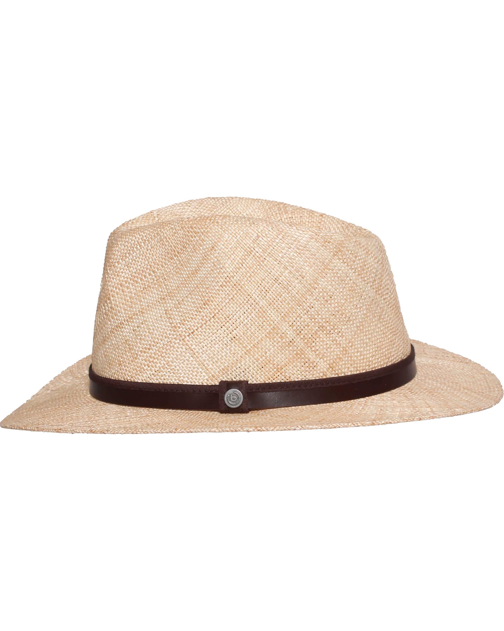bugatti Chapeau de paille pour homme | 100 % paille | Bandeau en cuir | élégant finement tissé pour l'été