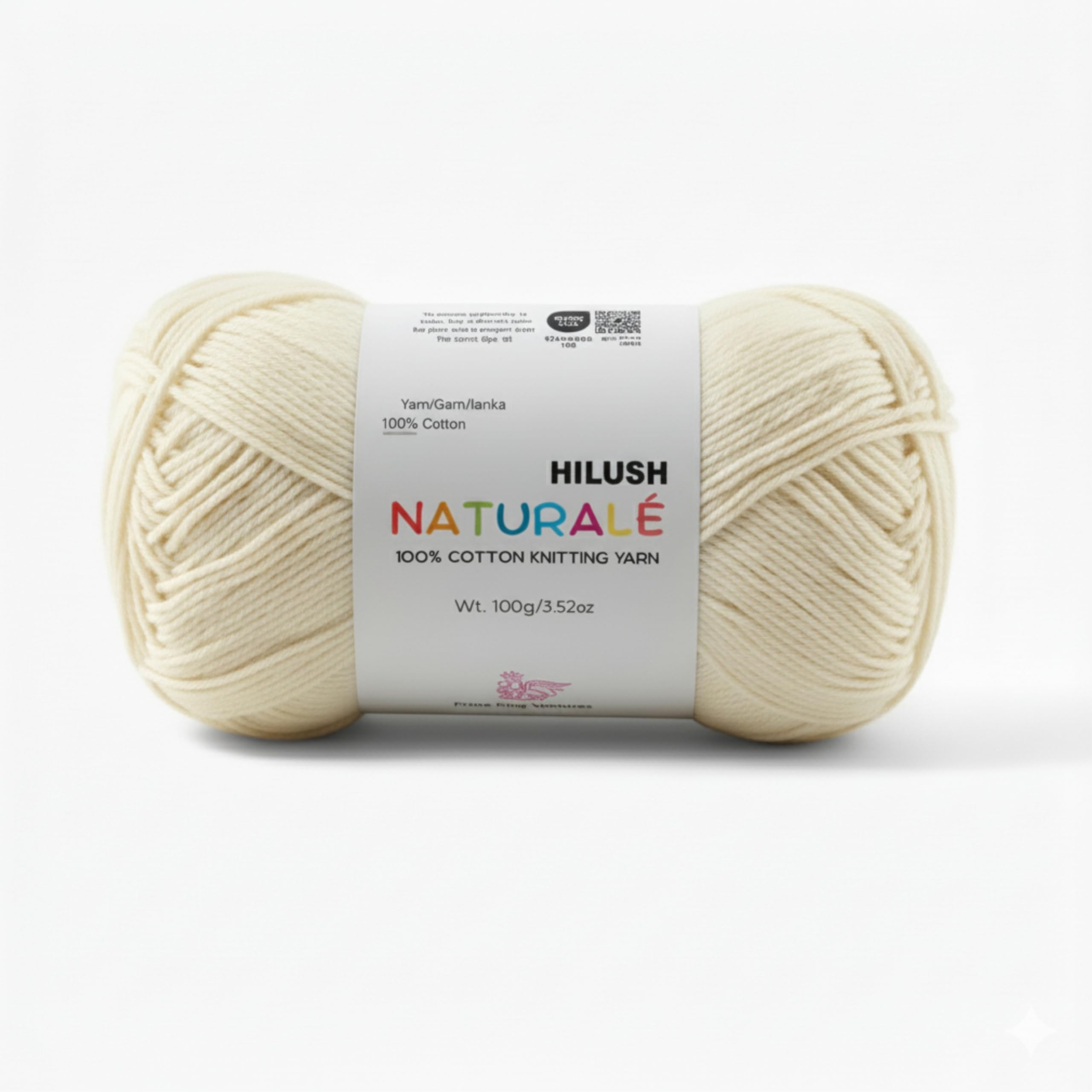 HILUSH Natural 100% Cotton Yarn - (100g) - Luxury Yarn for Crochet, Amigurumi, Embroidery, Toys, Garments, Flowers and Hobby Projects (sea Green)-image-2