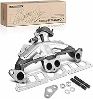 A-Premium Cast Iron Exhaust Manifold Kit with Gaskets, Studs, Nuts, Washers & Heat Shield for Jeep Wrangler TJ Cherokee 2.5L