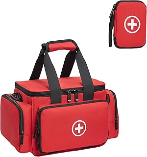 Saco de primeiros socorros vazio, bolsa médica profissional, bolsa de medicamentos grande, bolsa de emergência para enfermeiros, médico de família, cuidados domésticos, viagens ou emergência, Cor