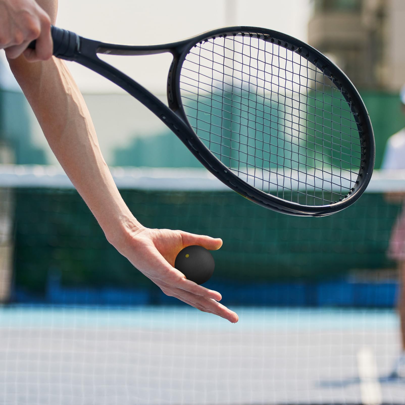 Toddmomy 1 Stück Squashbälle Professioneller Squashball Aus Hochelastischem Gummi Mit Einem Roten Punkt Für Wettkampftraining