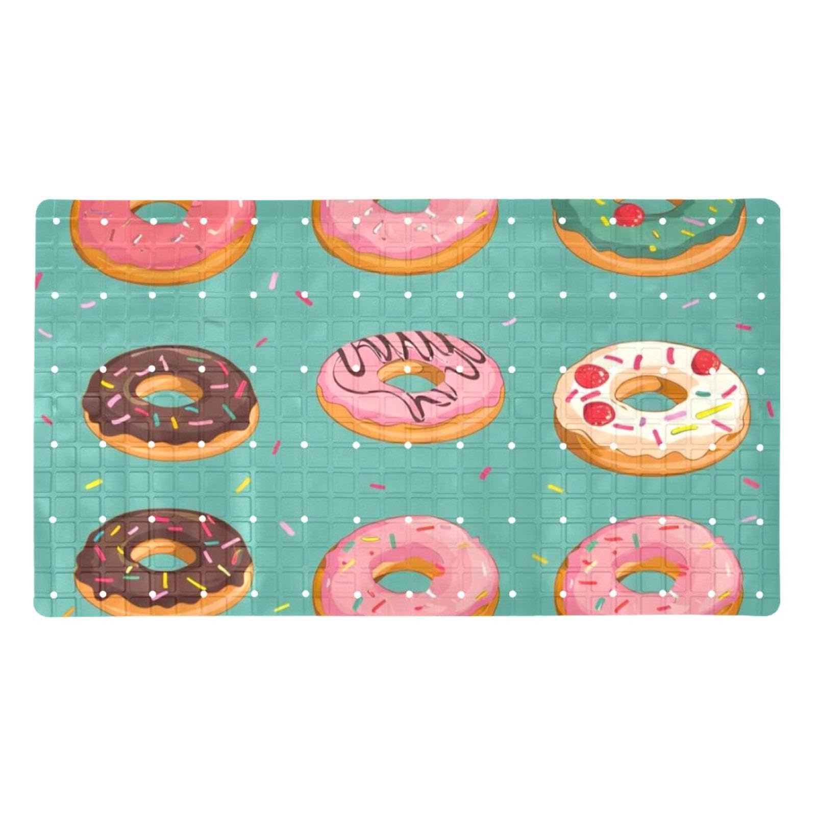 Alfombrilla antideslizante para bañera de secado rápido y ventosas de alta fijación Sweet Cute