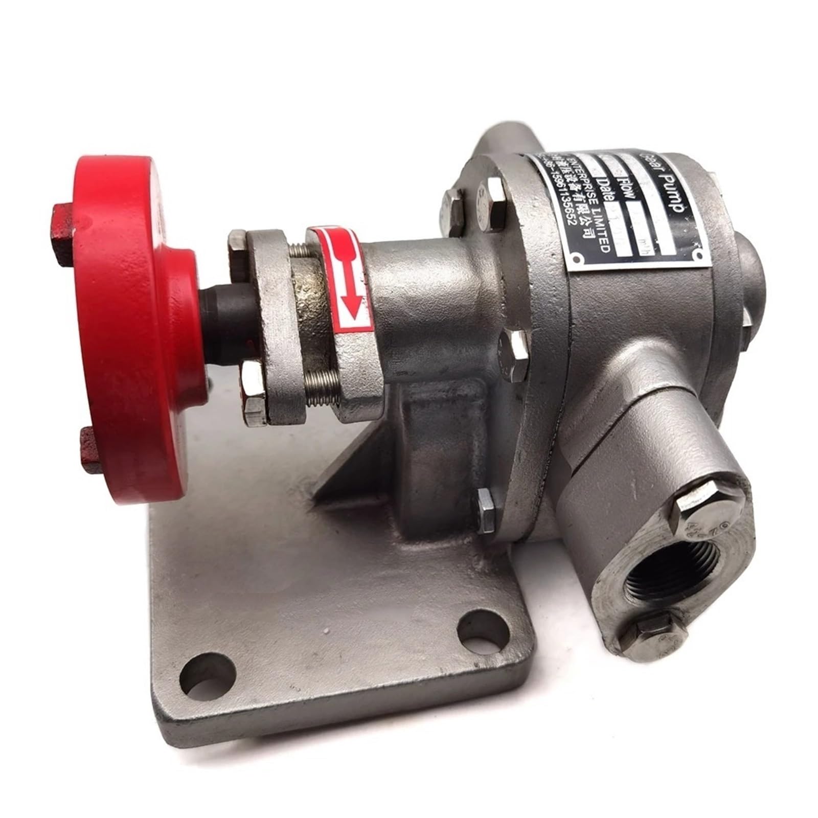KWQNPHTRN Hydraulic Gear Pump 304 Stainless Steel Gear Pump KCB-33.3 KCB-55 Low Pressure Oil Pump