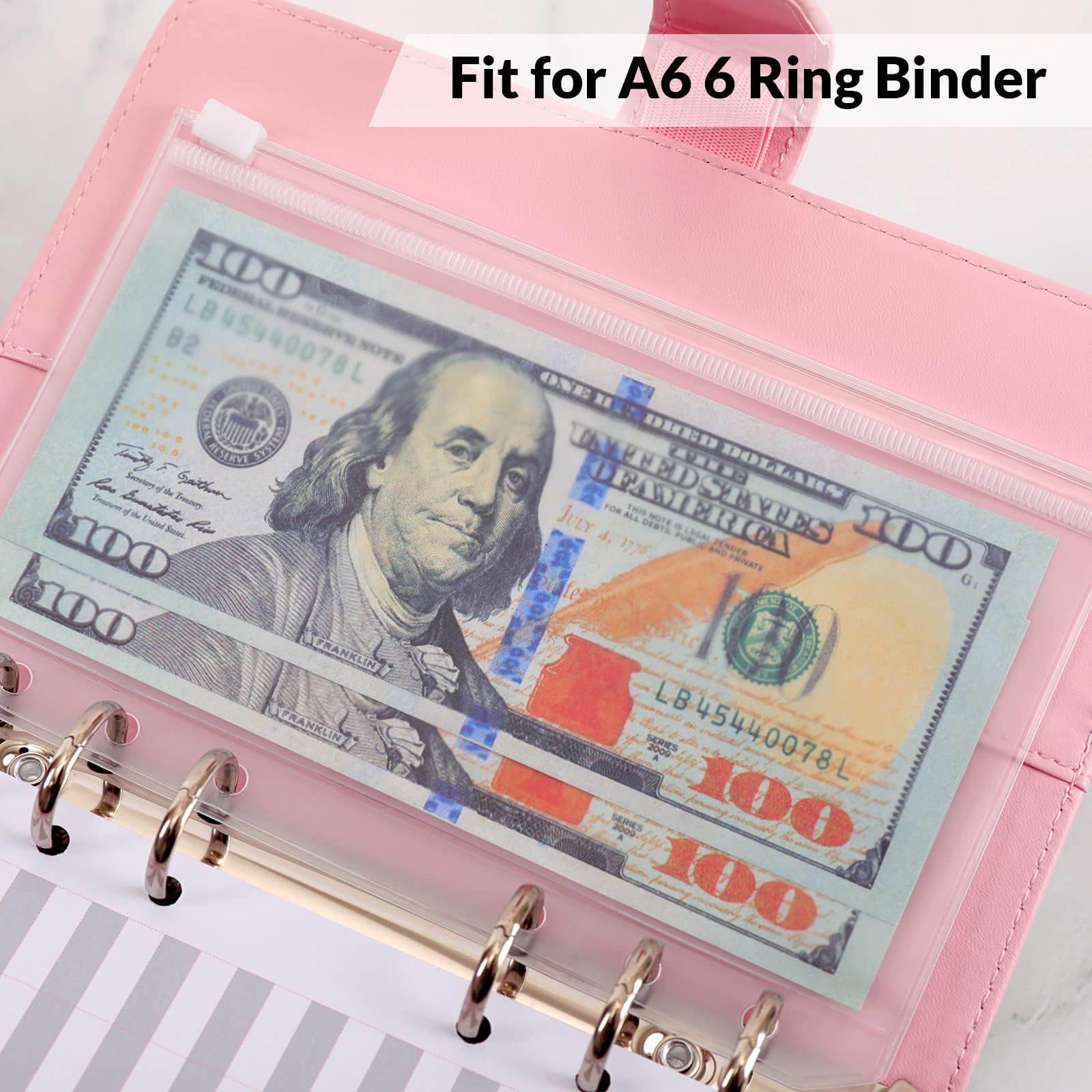 Snapklik.com : 12Pcs Binder Pockets, Zipless Cash Envelopes For A6 ...