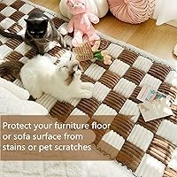 Vista 5 de Fundas protectoras mullidas de algodón para mascotas, protector de sofá para perros, funda protectora de algodón elegante para proteger del jardín