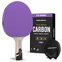 PRO-SPIN Ping Pong Paddles – ITTF Approved Professional Table Tennis Rackets with Carbon Fiber for Superior Control | 7-Ply Blade, Premium Rubber, 2.0mm Sponge (Violet, 1-pack) gallery image