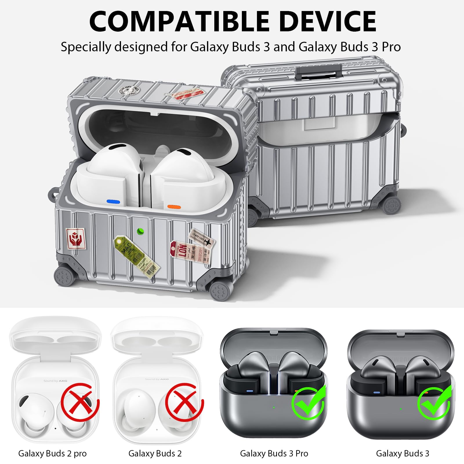 Samsung Galaxy Buds3 Pro + ケース2種 Amazon.com: Samsung Galaxy Buds 3/Buds 3 Pro Clip Case with