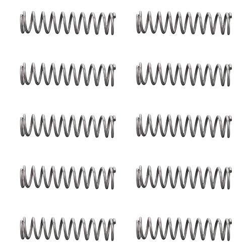 Miniatura 35 de MroMax 20Pcs Compressed Spring, 0.04" Wire Dia, 0.31" OD, 1.57" Free Length, Gray Black Spring Steel Extended Coil Compression Spring