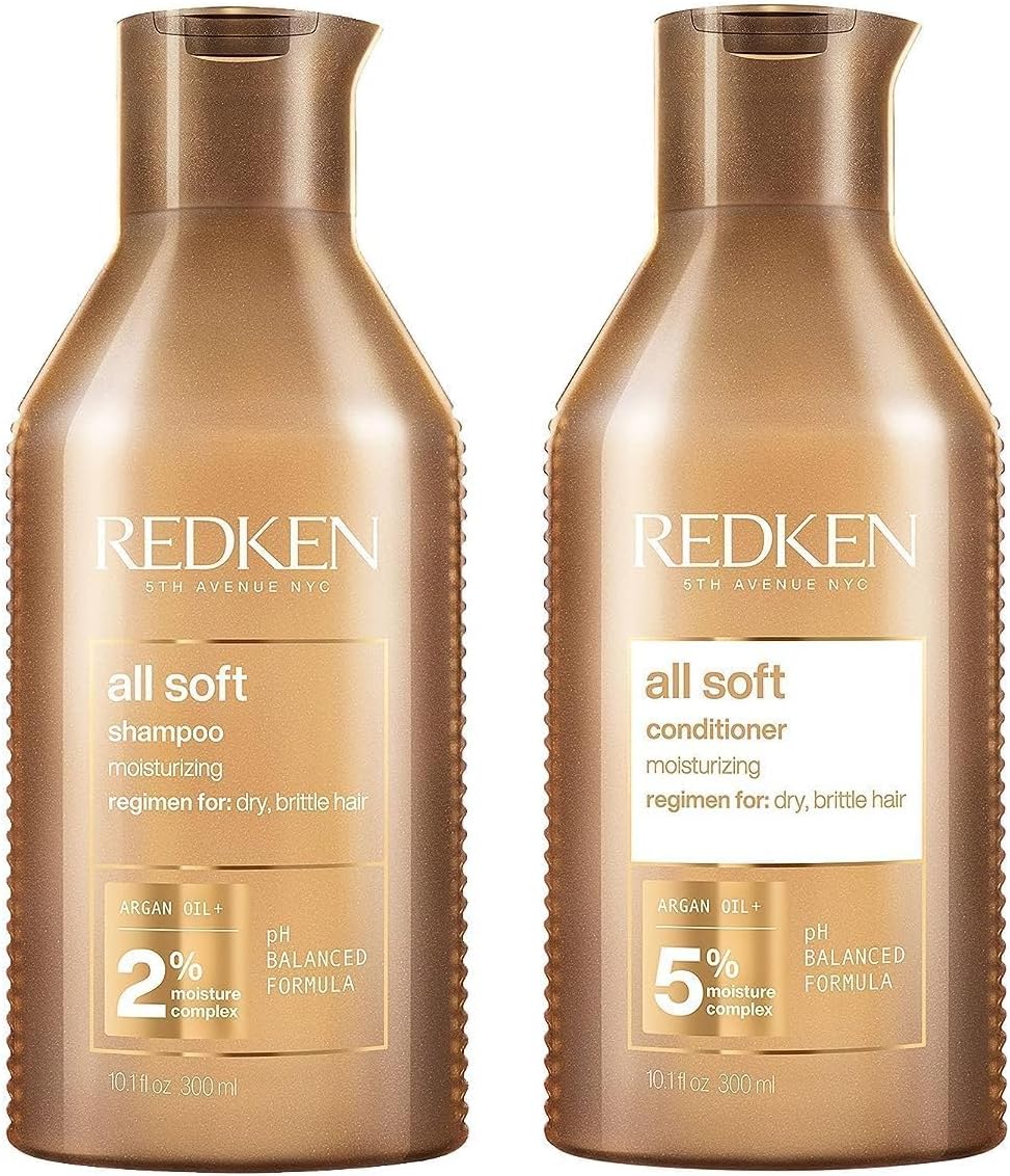 Set de champú y acondicionador Redken All Soft: para cabello seco y quebradizo