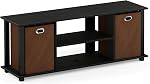 Furinno 13054AM/BK/MBR Centre de divertissement Econ, Americano/Noir/Brown