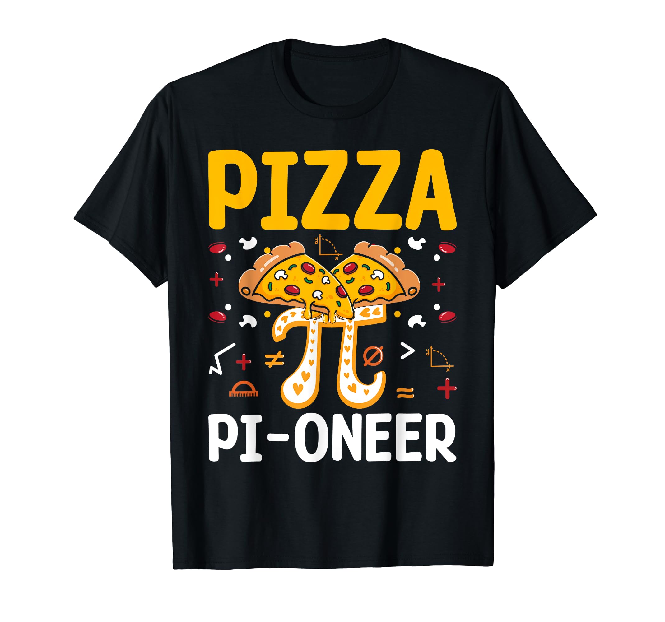 Pizza Pi-Oneer Pi Symbol Mathematics Math Lover 3.14 Pi Day T-Shirt