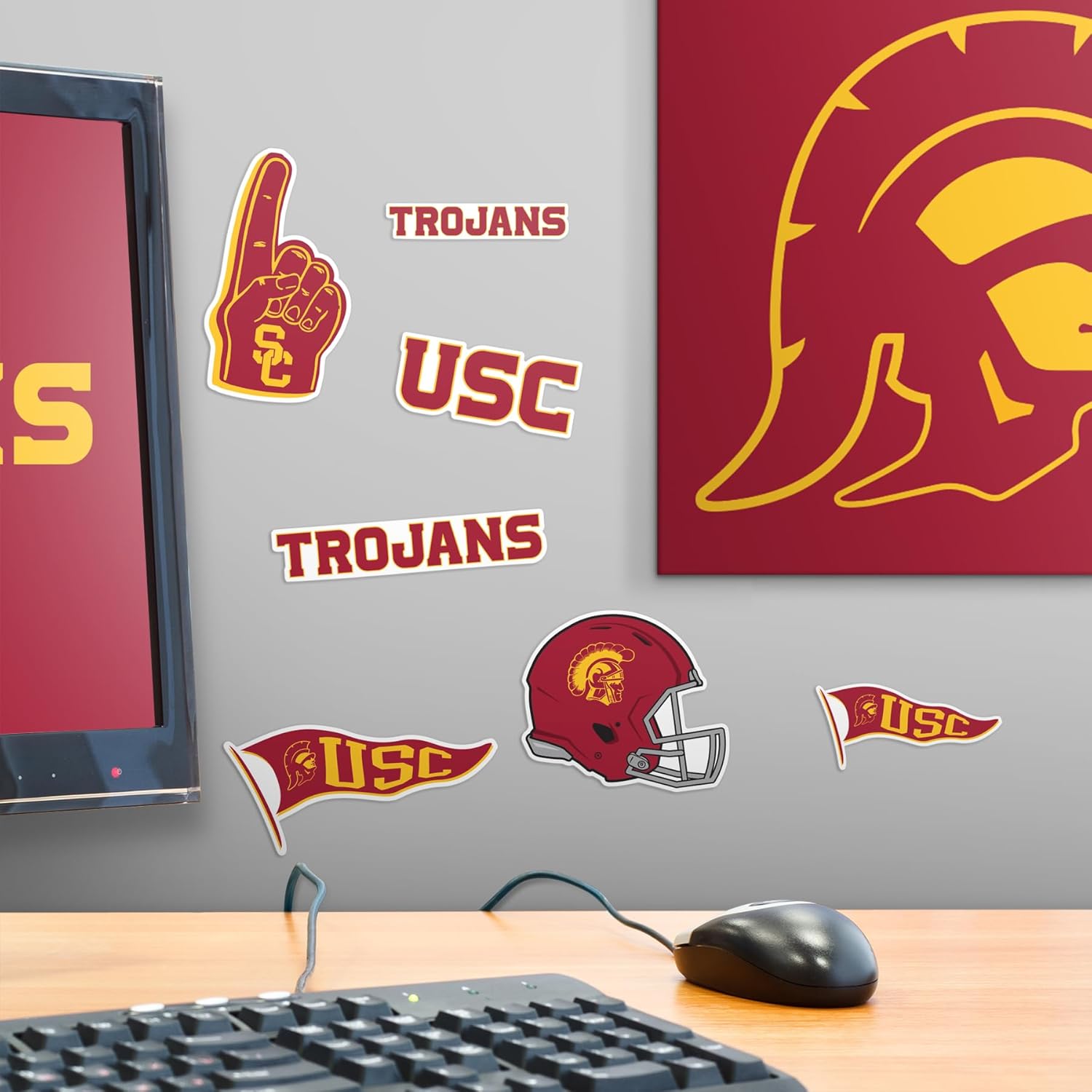 University of Southern California USC 50ct Premium Spirit Collection Vinyl Sticker Pack for Laptop Water Bottle Tablet Scrapbooking Skateboard Indoor Outdoor Decals - Image 6
