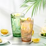 Hedume paquet de 6 17oz Verres à boire de qualité supérieure, ensemble 6 Coupes de tumbler empilables, coupes d'eau en plastique BPA Gratuit