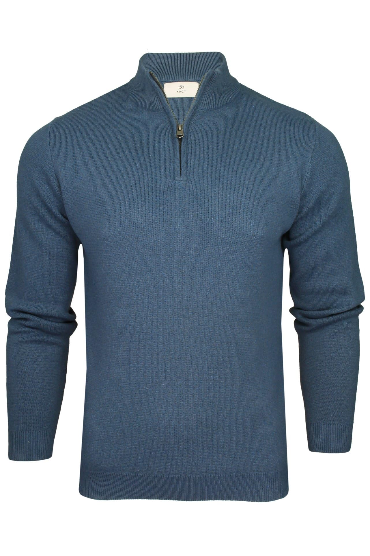 Rich Cotton Sweater with 1/4 Zip for Men-image-13