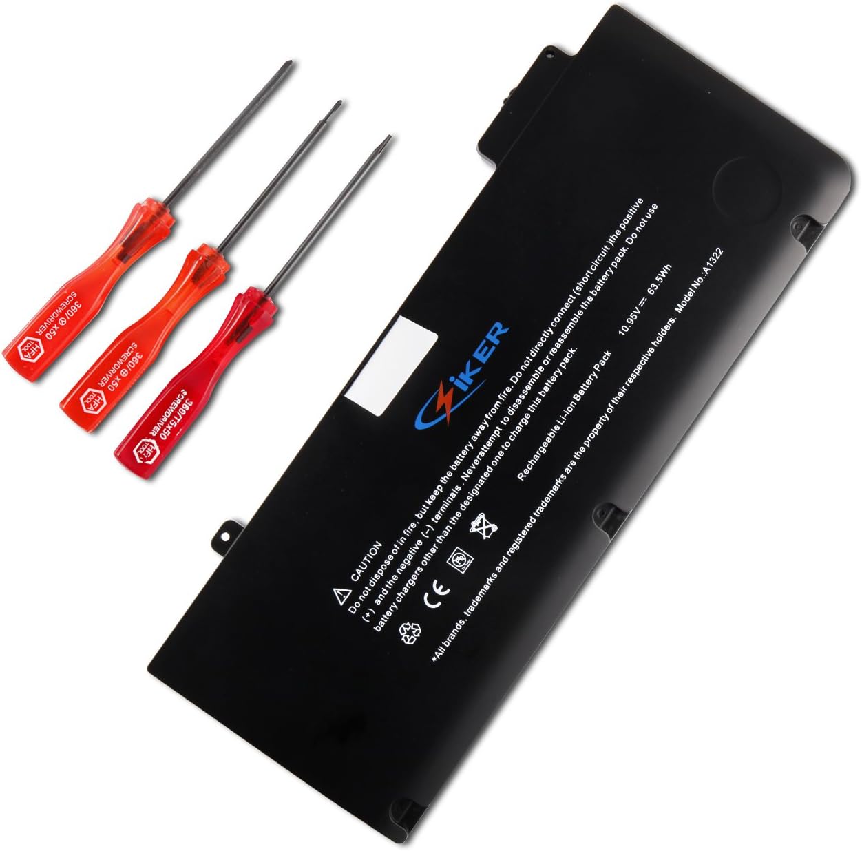 ABCENT Generic Replacement Laptop Battery for APPLE Macbook A1278 (2010 Baujahr Version),MacBook Pro 13" A1278 (2009 Version), MB990/A, MB990CH/A, MB990J/A, MB990LL/A, MB990TA/A, MB990ZP/A