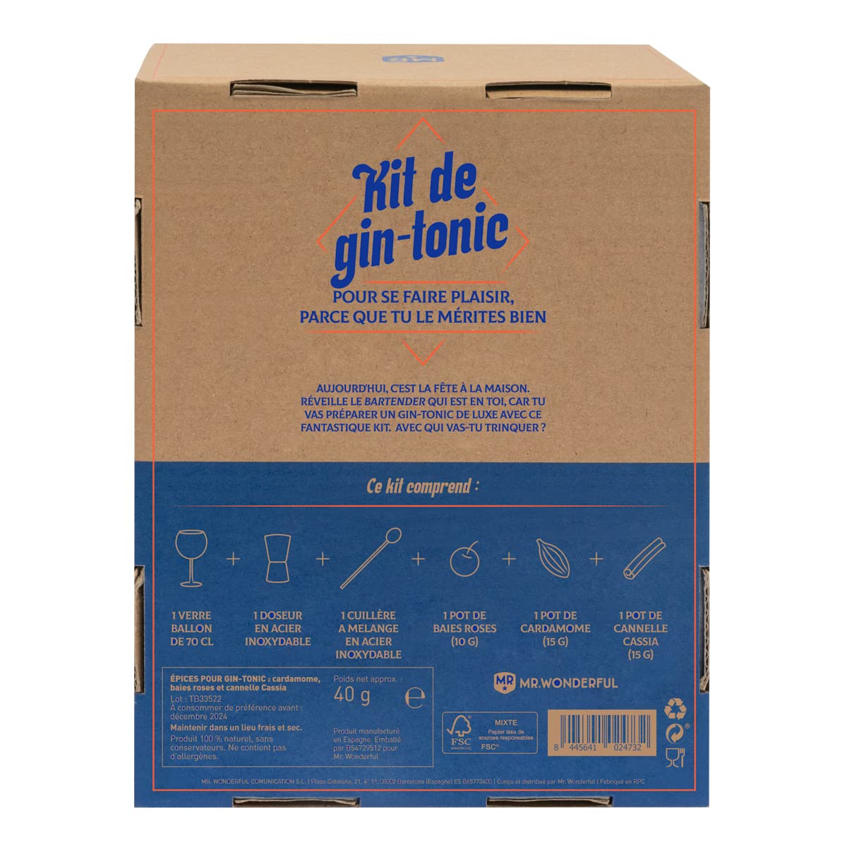 Kit de gin-tonic - C’est officiel : je gère en cocktails !