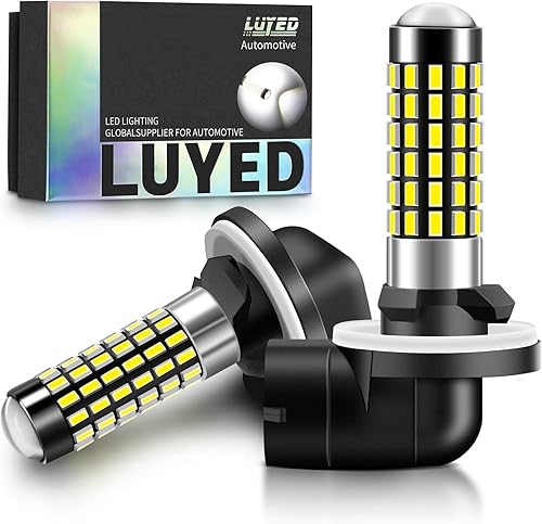 LUYED, focos LED superbrillantes de 2 X 900 lúmenes, modelo 3014 78-EX Chipsets 881, para DRL or luces de niebla, color blanco